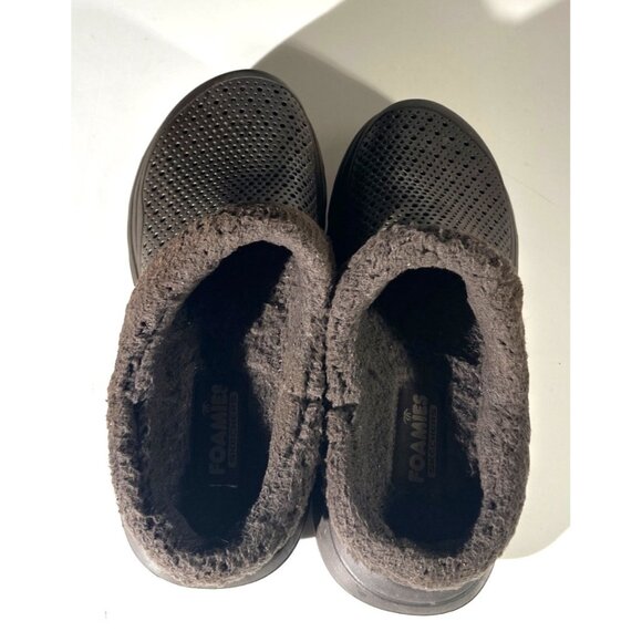 Skechers Foamies Clog Mens Size 10 Brown Faux Fur Slides main image 7